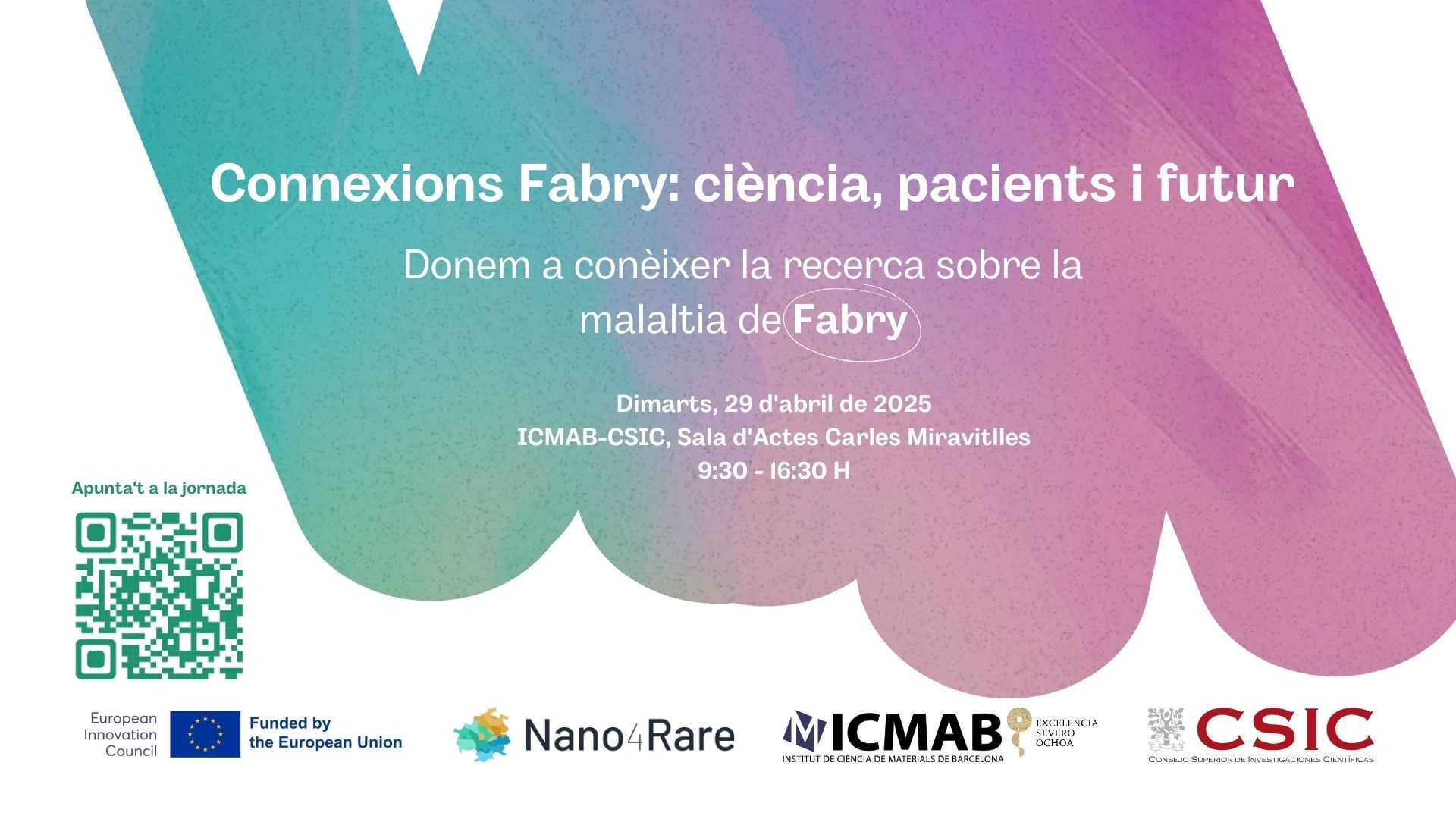 Join the "Fabry Connections: Science, Patients, and Future" event at ICMAB