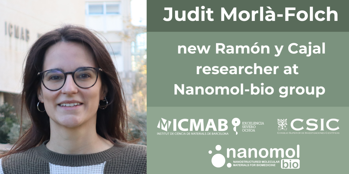 Judit Morlà awarded a Ramón y Cajal position at ICMAB