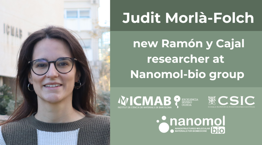 Judit Morlà awarded a Ramón y Cajal position at ICMAB