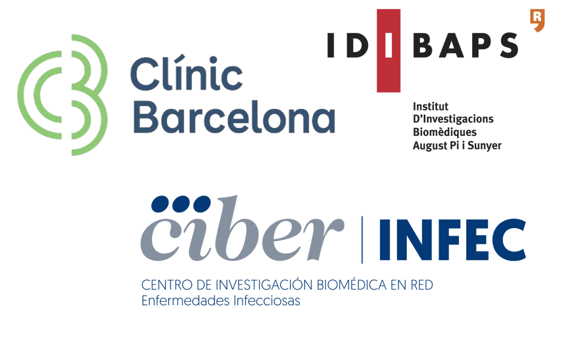 Hospital Cl&iacute;nic de Barcelona and CIBERINFEC logo