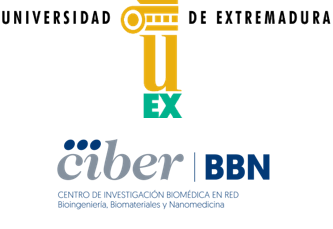 Universidad de Extremadura and CIBER-BBN logo